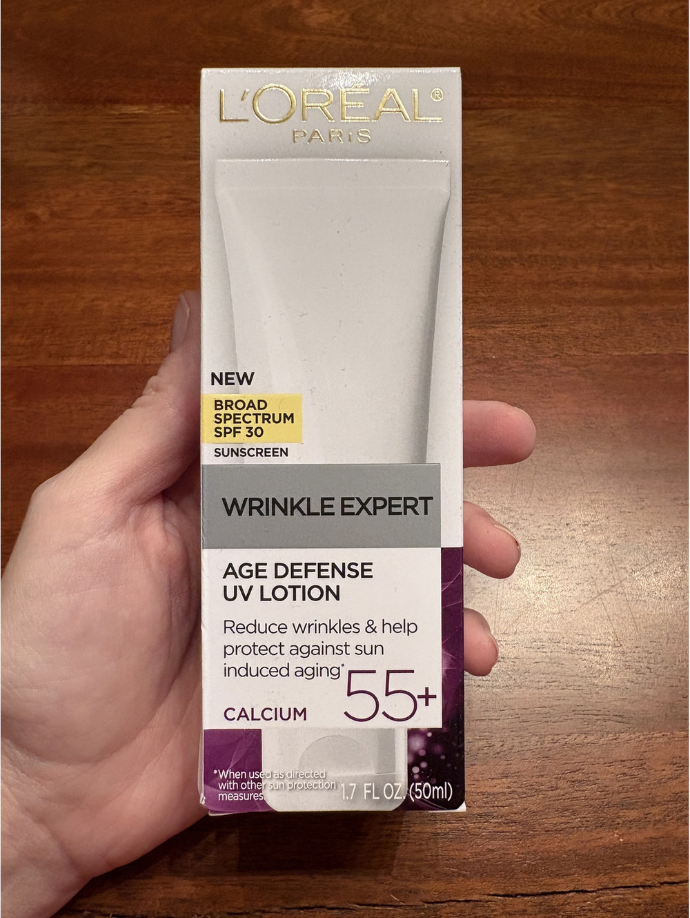 L'Oreal Paris Wrinkle Expert Age Defense Day Lotion SPF 55+. NEW!